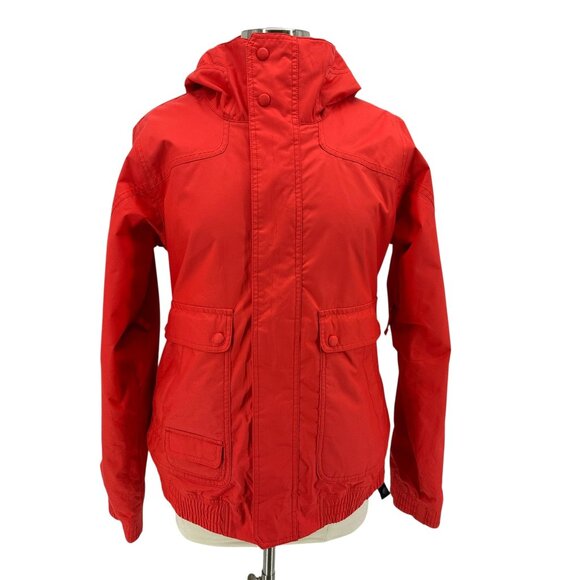 Burton Womens Large Jacket DryRide WMS Tabloid Hooded Zipper Ski Snowboard Coral - Picture 4 of 15